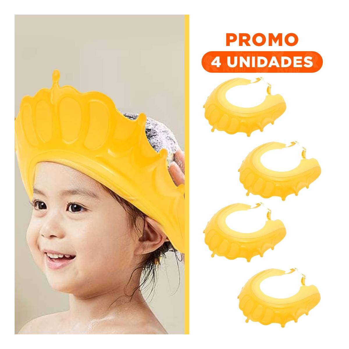 PACK4 RESGUARDO DE DUCHA AJUSTABLE PARA NINOS AMARILLO MOL 2 COMODO Y+REGALO STICKER - 1