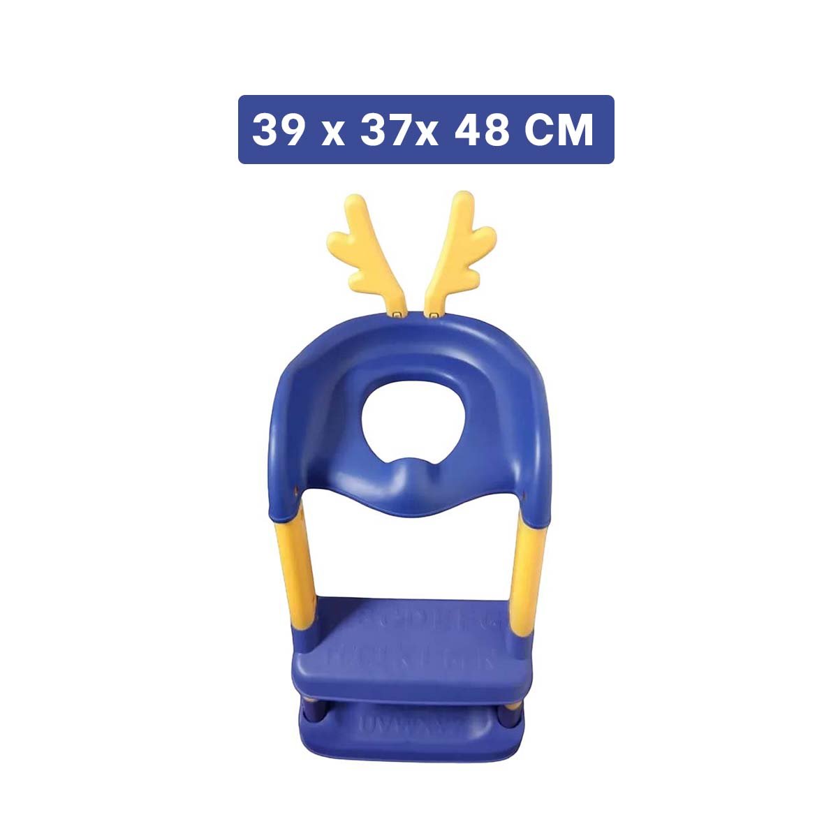 PACK2 ESCALON DE INODORO INFANTIL CON ASIENTO AZUL Y AMARILLO OREJITAS Y+PAPEL REGALO - 4