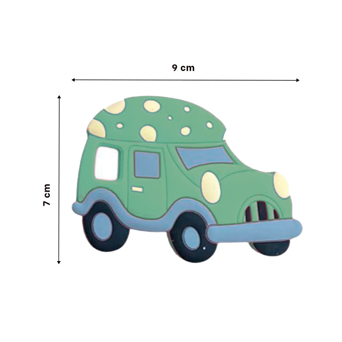 PACK12 SOLUCION MASTICABLE PARA BEBE EN SILICONA CON PUNTOS VERDE Y+PAPEL REGALO - 4