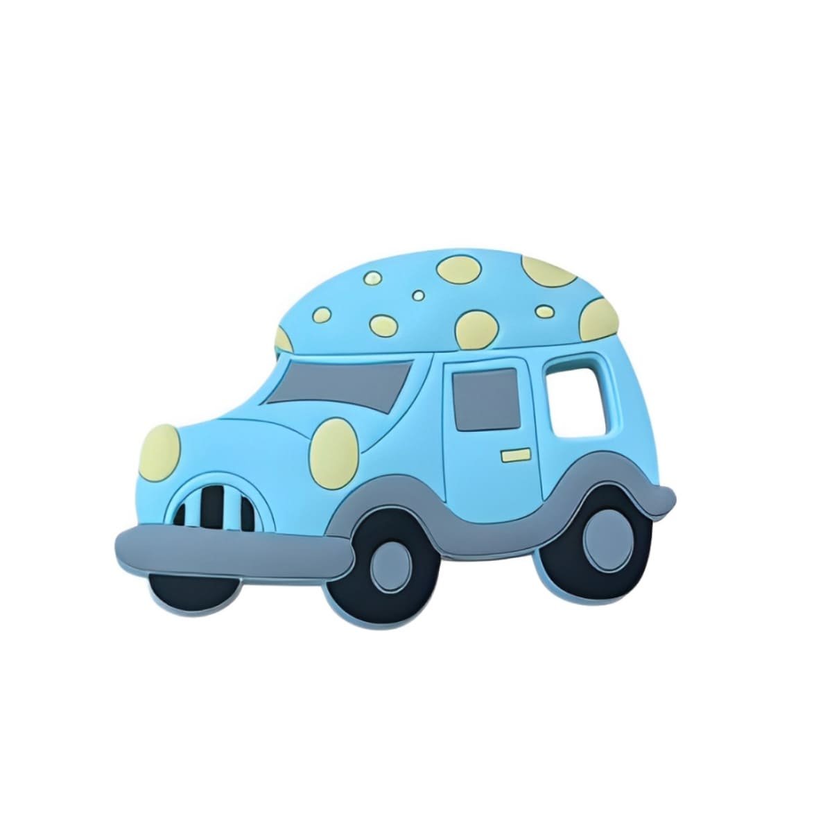 PACK2 SOLUCION SENSORIAL PARA BEBE EN SILICONA CARRO CELESTE Y+REGALO STICKER - 2