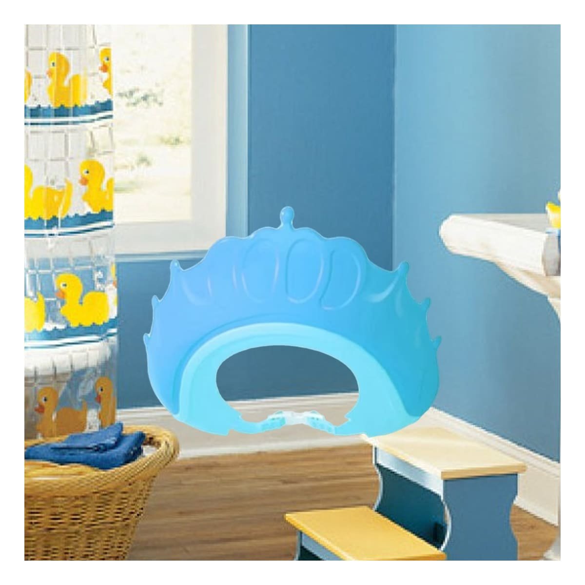 PACK12 SOPORTE DE DUCHA AJUSTABLE PARA NINOS CELESTE MOL 2 FACIL LIMPIEZA - 2