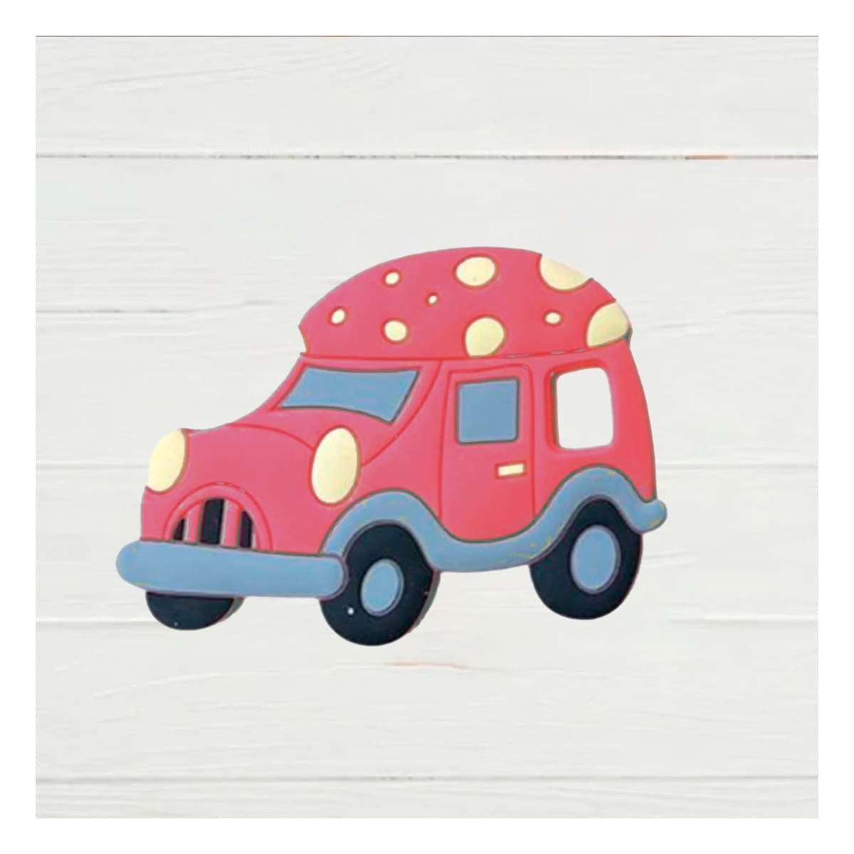 ACCESORIO MASTICABLE INFANTIL EN SILICONA CON PUNTOS ROJO Y+LIGAS REGALO - 2