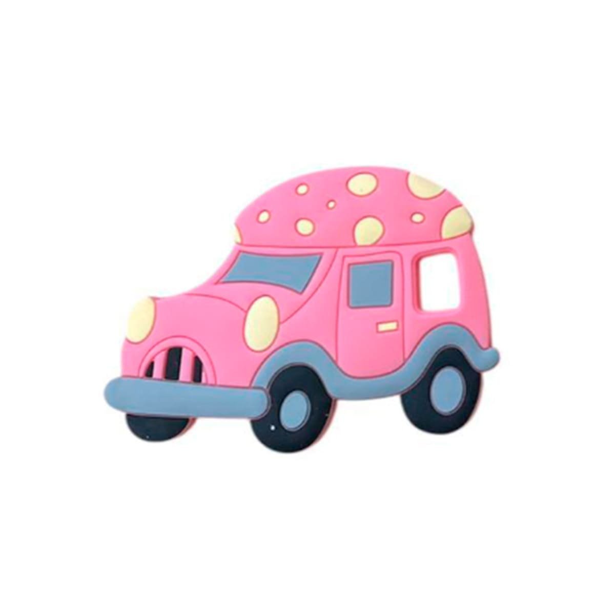 PACK4 OBJETO MASTICABLE SENSORIAL EN SILICONA CARRO ROSADO Y+PAPEL REGALO - 3
