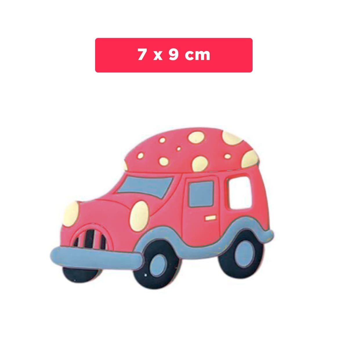 PACK12 OBJETO DE DENTICION EN SILICONA CON FORMA DE CARRO ROJO - 4