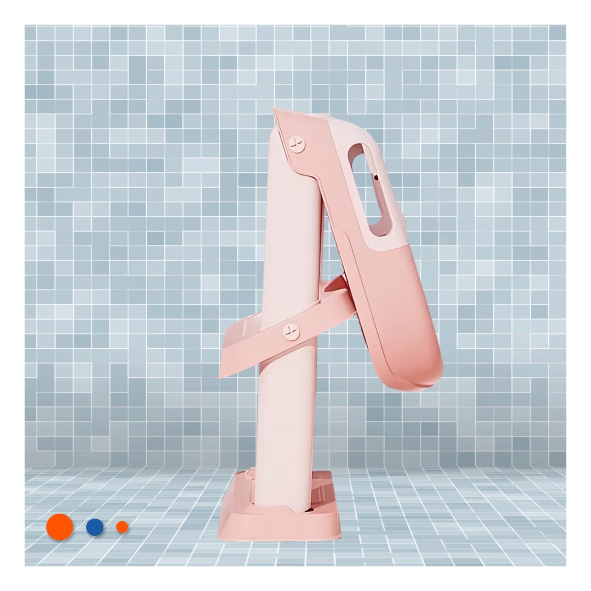 SILLA PARA BANO CON ESCALERA ROSADO AJUSTABLE Y ANTIDESLIZANTE Y+REGALO STICKER - 5