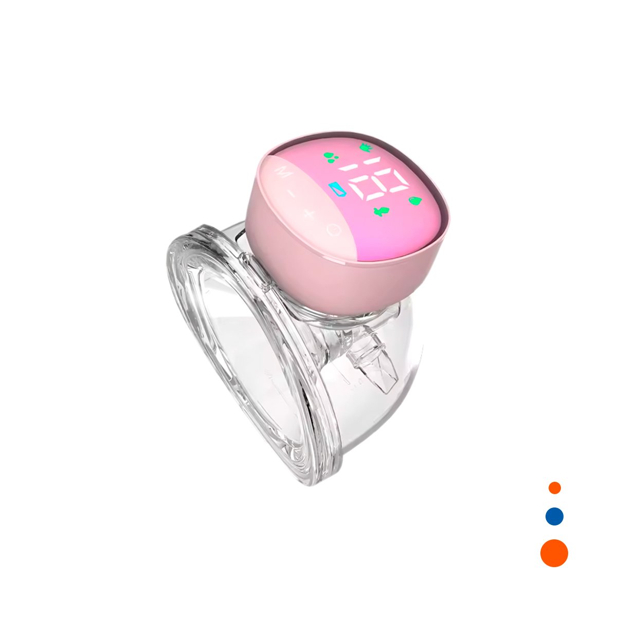 UNIDAD PORTATIL ELECTRICO LECHE ROSADO LIGERA Y MOVIL PARA MAMA Y+REGALO STICKER - 3