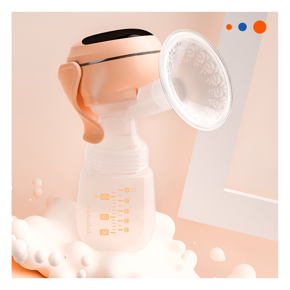BOMBA PORTATIL ELECTRICA LECHE MELON MOVIL Y COMODA PARA USO DIARIO Y+LIGAS REGALO - 1