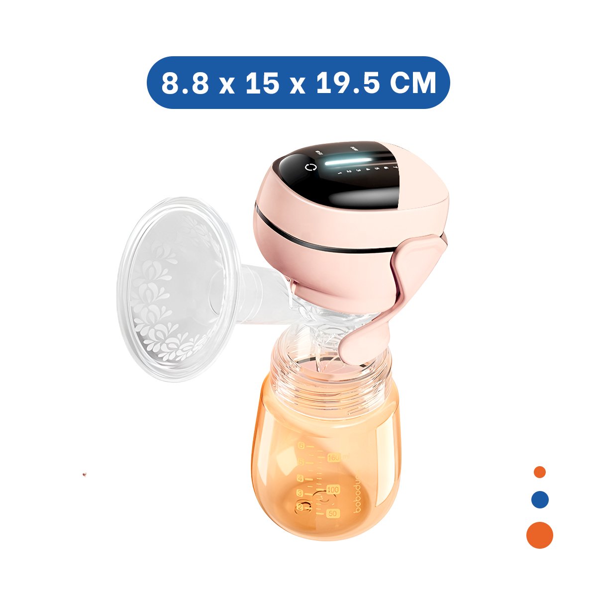 BOMBA PORTATIL ELECTRICA LECHE MELON MOVIL Y COMODA PARA USO DIARIO Y+LIGAS REGALO - 4