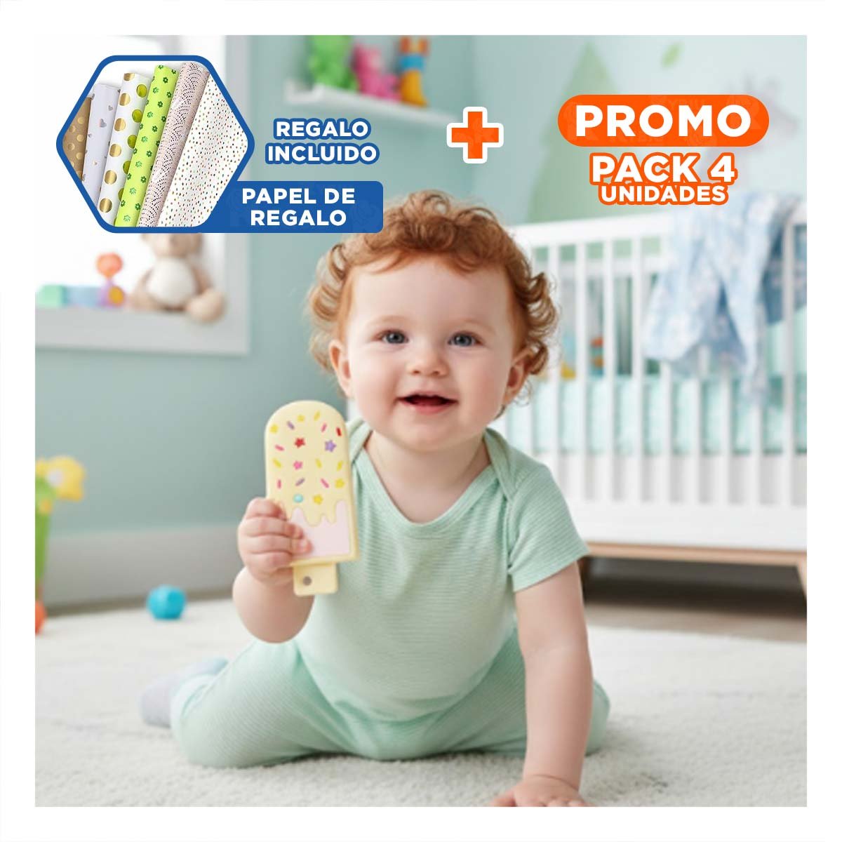 PACK4 CALMADOR DE ENCIAS CON ACABADO SUAVE AMARILLO CLARO Y+PAPEL REGALO - 1