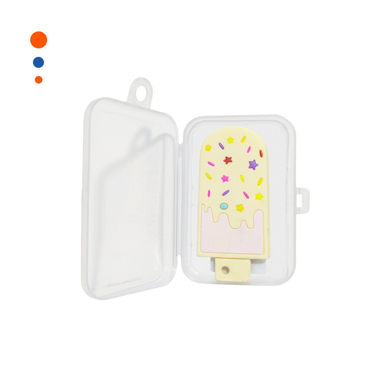 PACK12 AGARRE SILICONA HELADO AMARILLO CLARO SEGURO ENCIA Y+REGALO STICKER - 2