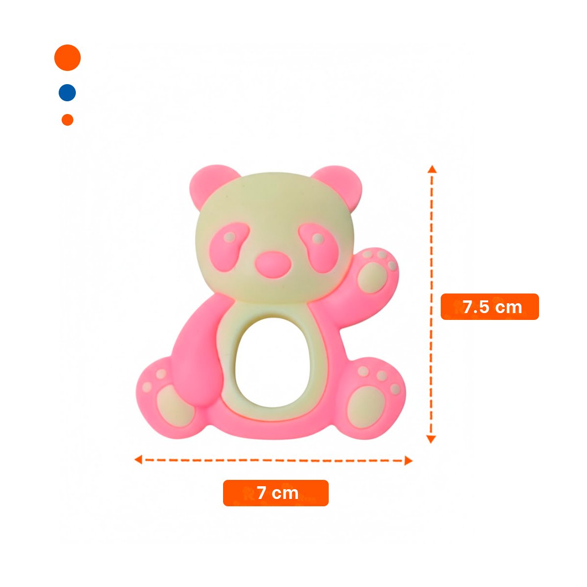 CHUPETE DE SILICONA OSO ROSADO CLARO HIGIENICO Y LIGERO PARA MAMA Y+POST IT - 4
