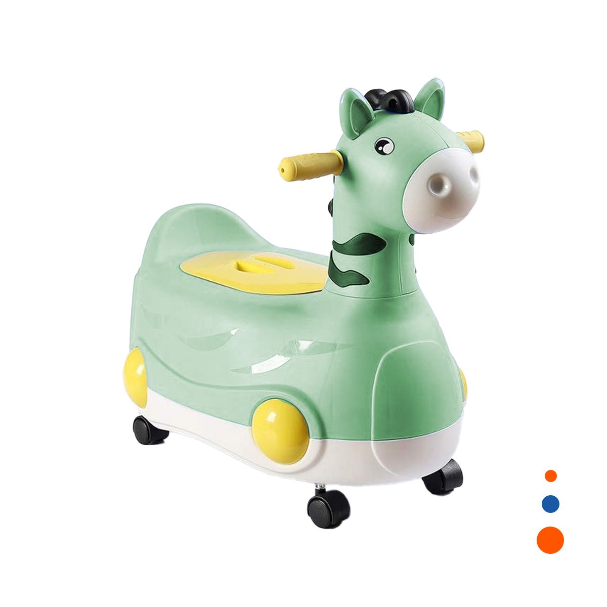 PACK6 RECIPIENTE SEGURO JIRAFA CON RUEDAS VERDE LIGERO Y FACIL DE MOVER Y+REGALO STICKER - 2
