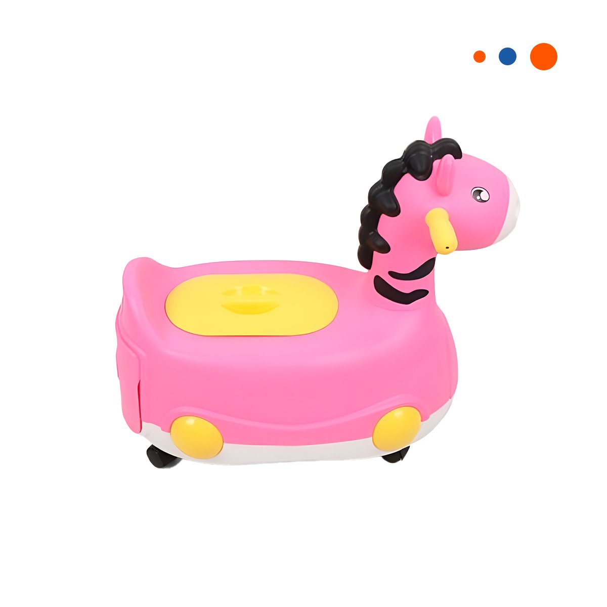 PACK4 TINA INFANTIL JIRAFA CON RUEDAS ROSADO LIGERA Y MOVIL PARA HOGAR Y+PAPEL REGALO - 3