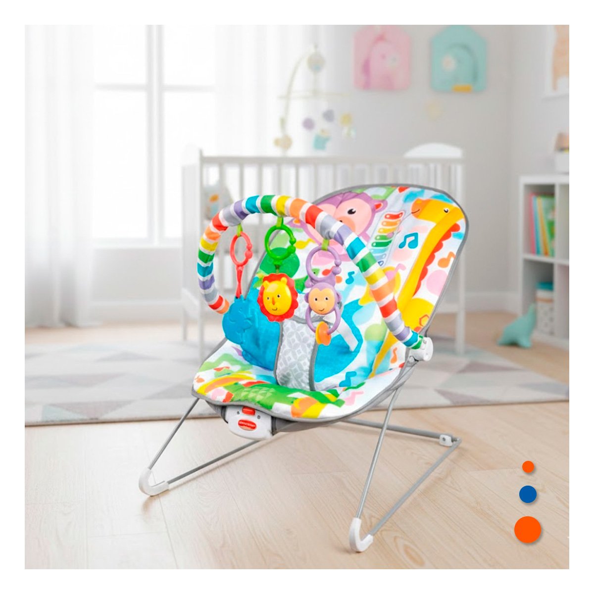 PACK2 REPOSADOR MECEDOR ERGONOMICO PARA USO CONTINUO MULTICOLOR MONITO Y+REGALO STICKER - 3