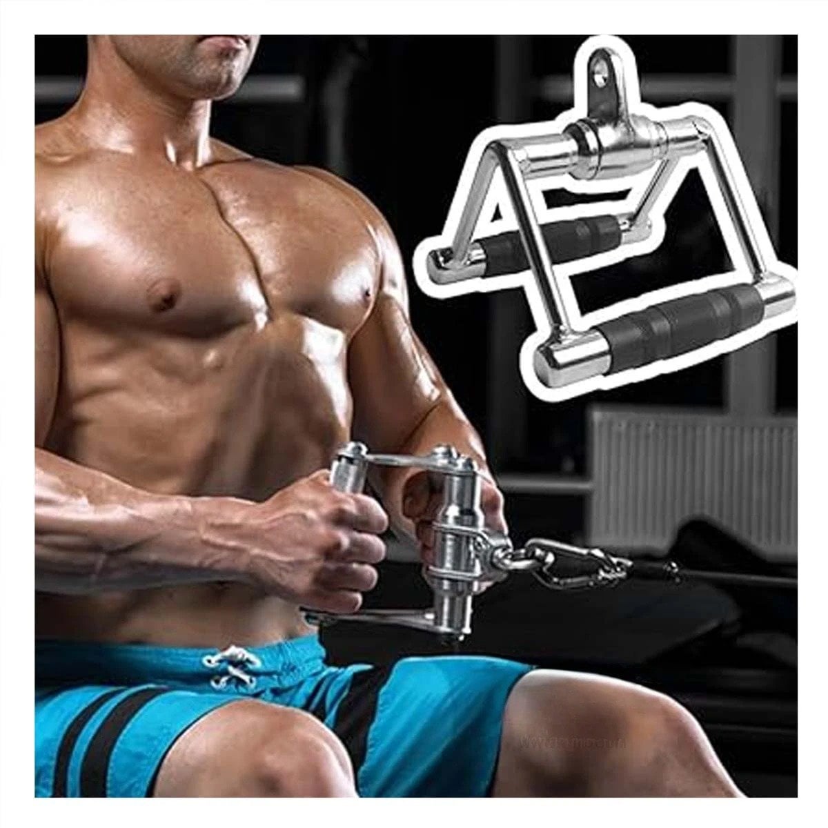 PACK4 ASA POLEA 360 GRADOS PLATEADO PARA RUTINAS DE FUERZA Y EJERCICIOS Y+REGALO STICKER - 3