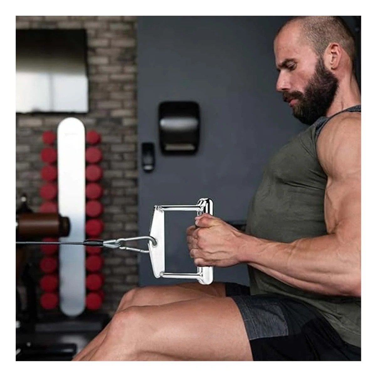 PACK4 SOPORTE POLEA 360 GRADOS PLATEADO PARA EJERCICIOS PROFESIONALES Y ACTIVIDAD FISICA - 3