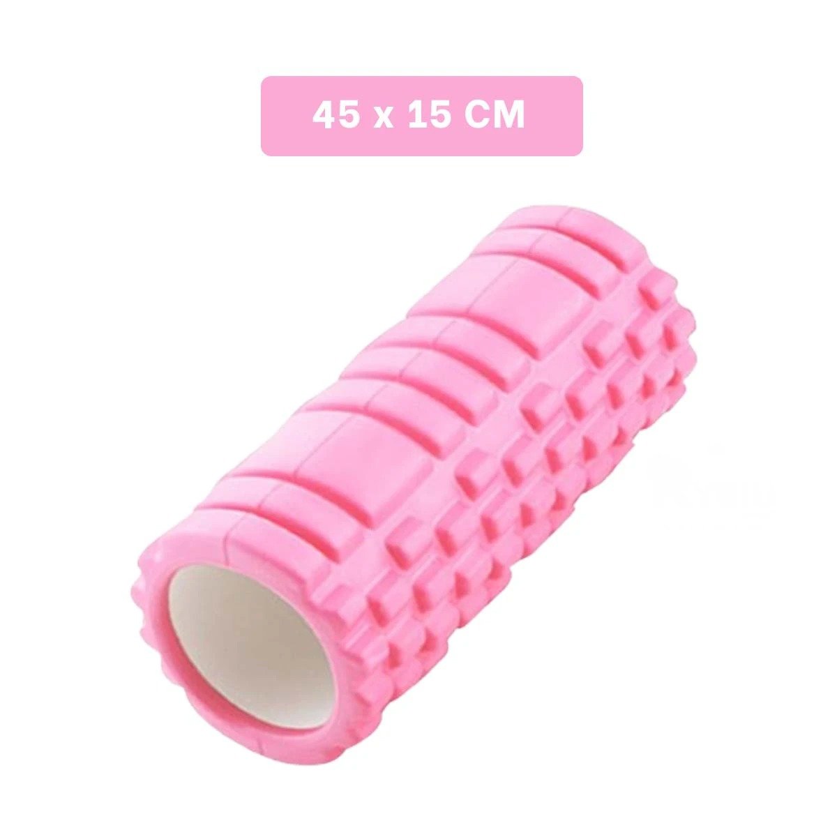 RUEDA FITNESS ROLLER ROSADO PARA MASAJES PROFUNDOS Y RECUPERACION MUSCULAR Y+POST IT - 4