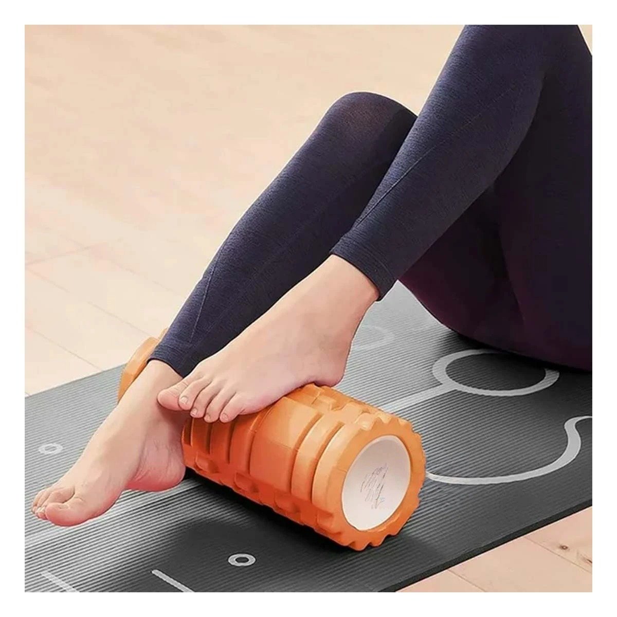PACK2 RUEDA ROLLER NARANJA CON AJUSTE SEGURO PARA ENTRENAMIENTO Y RECUPERACION Y+REGALO STICKER - 3