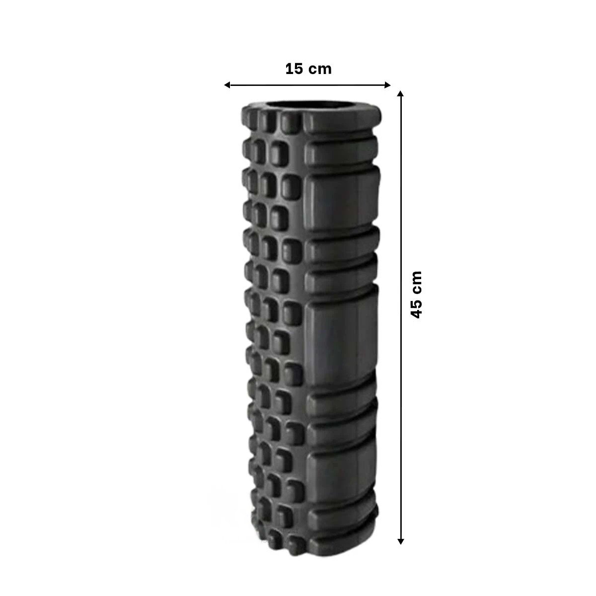 PACK6 RODILLO ROLLER NEGRO PARA USO DIARIO EN ENTRENAMIENTO Y MASAJES Y+REGALO STICKER - 4