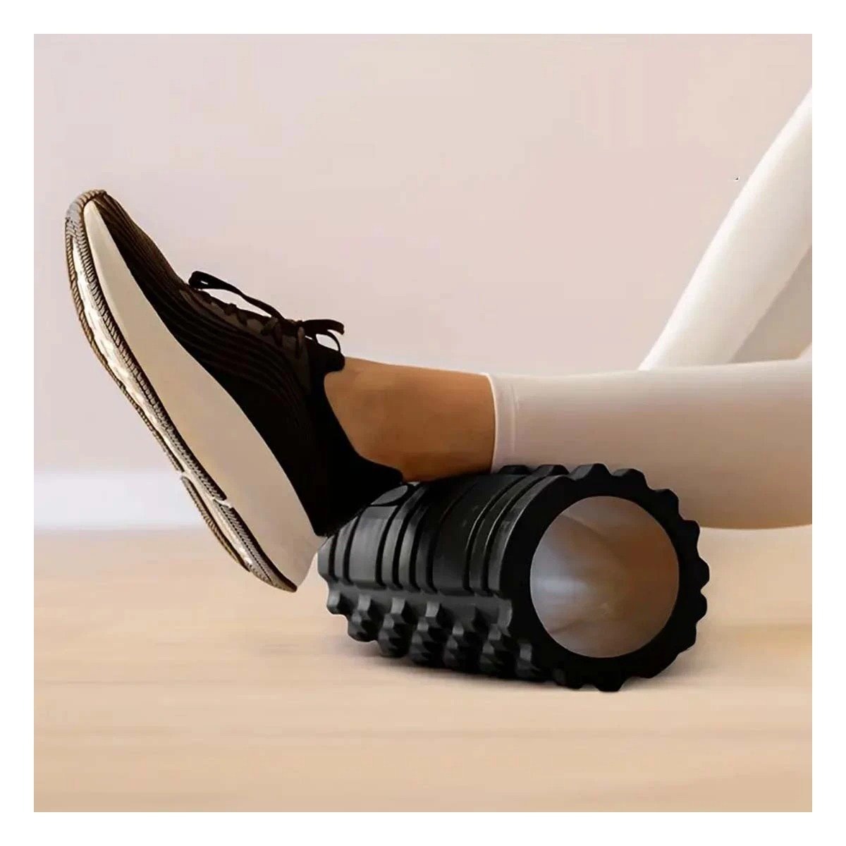 PACK6 RODILLO ROLLER NEGRO PARA USO DIARIO EN ENTRENAMIENTO Y MASAJES Y+REGALO STICKER - 5