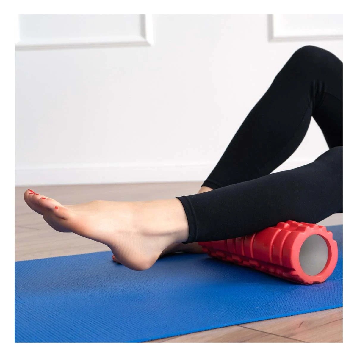 RUEDA ROLLER ROJO CON AJUSTE COMODO PARA MASAJES Y RELAJACION MUSCULAR Y+PAPEL REGALO - 2