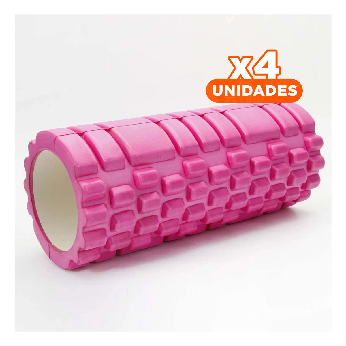 PACK4 RODILLO DEPORTIVO ROLLER ROSADO PARA EJERCICIOS DE MUSCULOS Y ESTIRAMIENTOS - 1