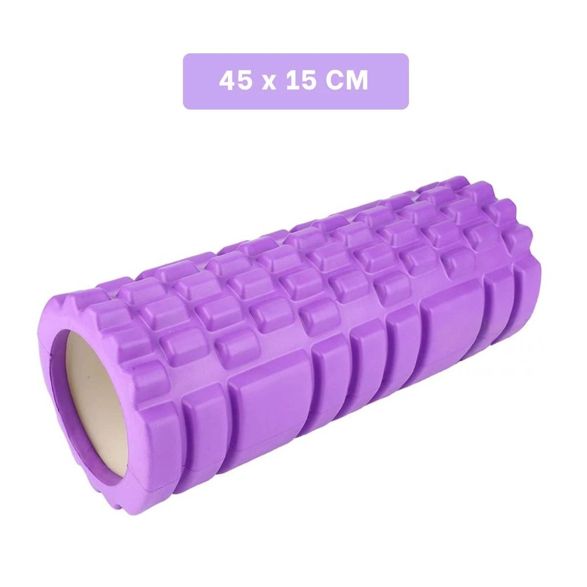 PACK4 RODILLO DEPORTIVO ROLLER MORADO PARA EJERCICIOS DE MUSCULOS Y ESTIRAMIENTOS - 4