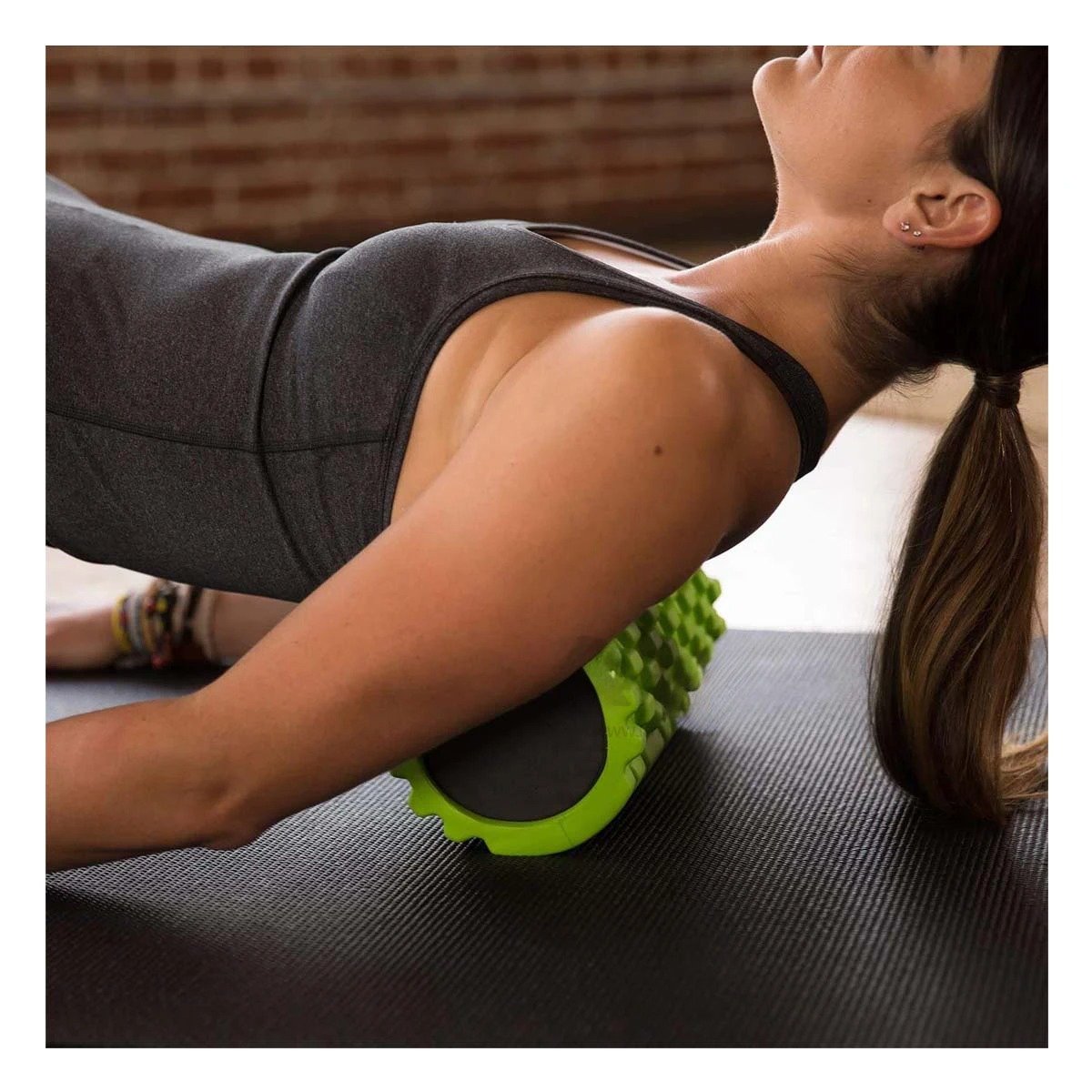PACK4 RUEDA FITNESS ROLLER VERDE PERFECTA PARA USO SEGURO Y LIBERAR TENSION Y+REGALO STICKER - 3