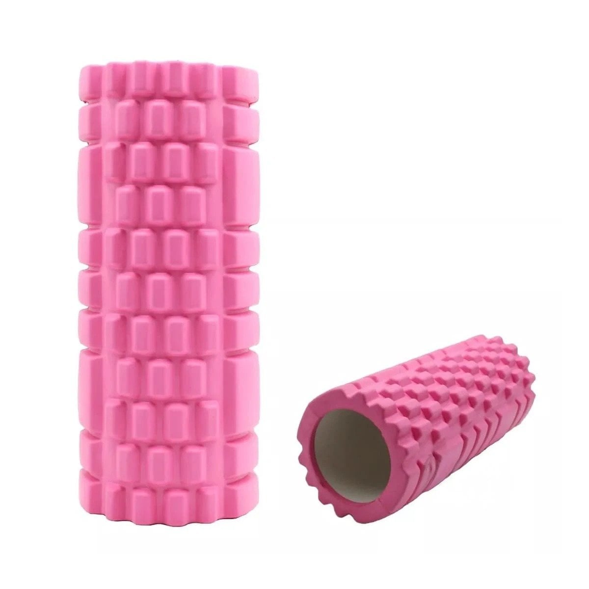 CILINDRO ROLLER ROSADO PARA ACTIVIDAD FISICA Y LIBERAR TENSION DE FORMA SEGURA Y+LIGAS REGALO - 3