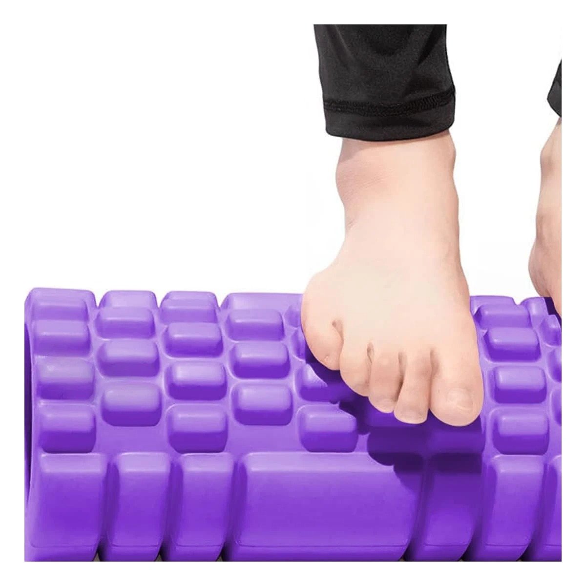 PACK2 RODILLO ROLLER MORADO PARA MASAJES Y RELAJACION DE MUSCULOS CON USO DIARIO Y+PAPEL REGALO - 5