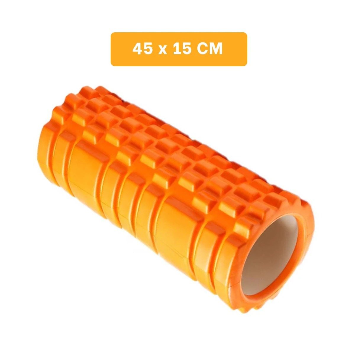 PACK4 RODILLO DEPORTIVO ROLLER NARANJA PARA EJERCICIOS DE MUSCULOS Y ESTIRAMIENTOS - 4