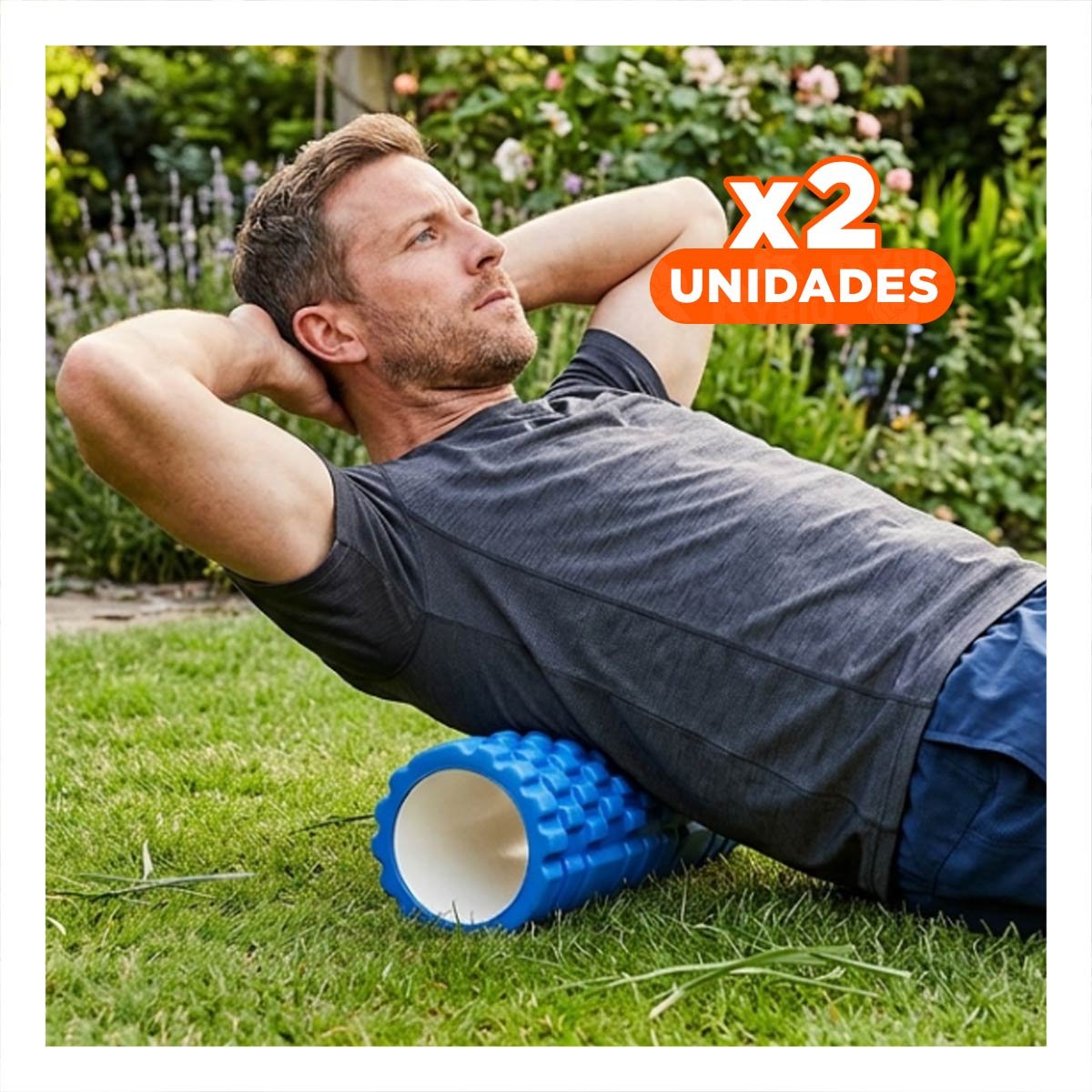 PACK2 RUEDA ROLLER CELESTE CON AJUSTE SEGURO PARA ENTRENAMIENTO Y RECUPERACION Y+REGALO STICKER - 1