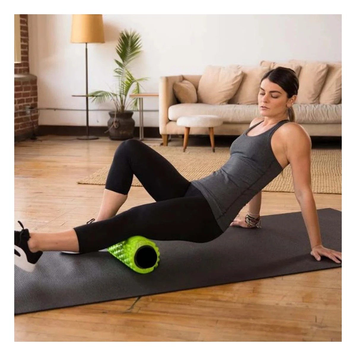 PACK4 RODILLO DEPORTIVO ROLLER VERDE PARA EJERCICIOS DE MUSCULOS Y ESTIRAMIENTOS - 2