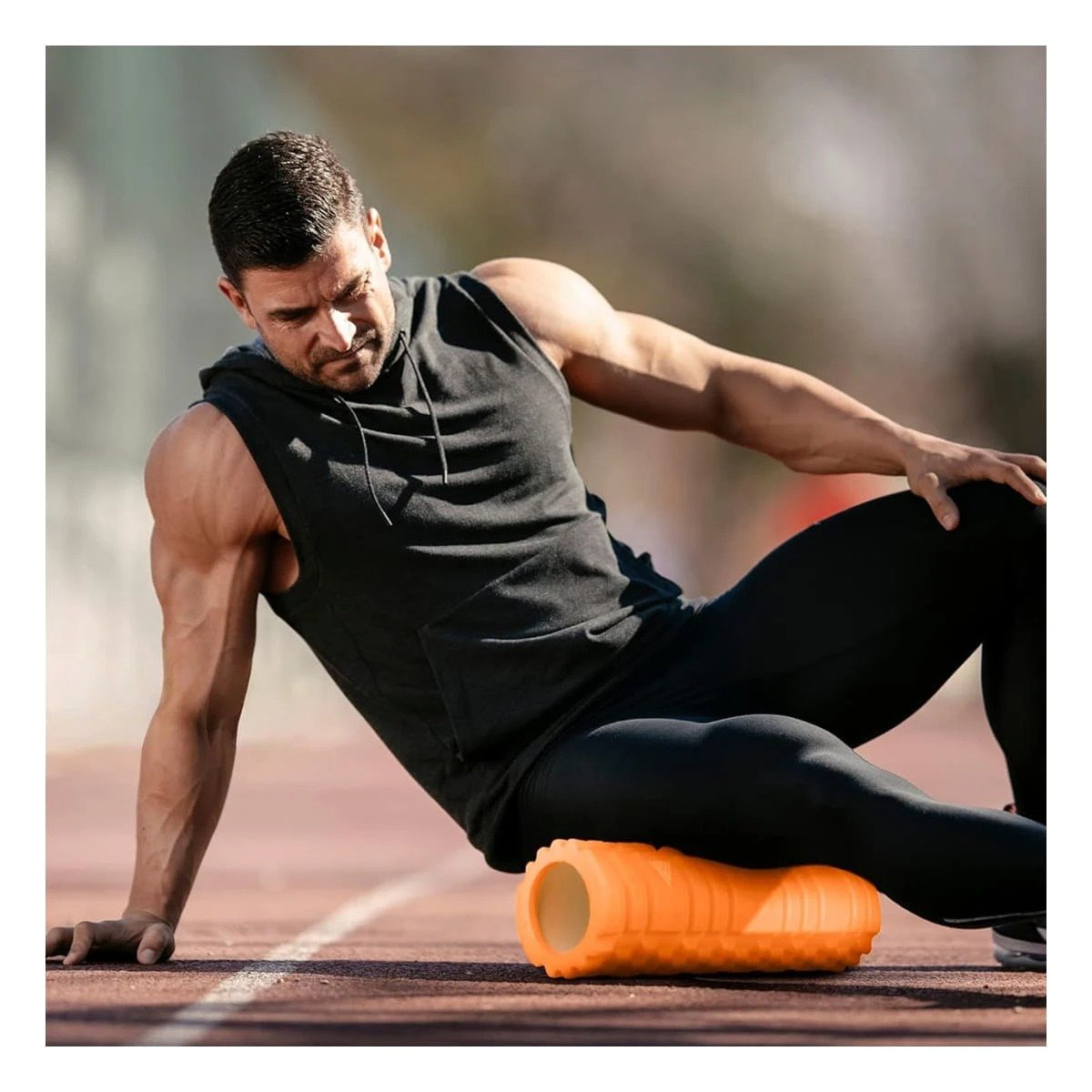 PACK2 RODILLO ROLLER NARANJA PARA MASAJES Y RELAJACION DE MUSCULOS Y+PAPEL REGALO - 5