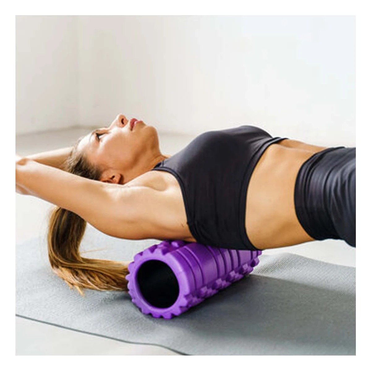 PACK6 CILINDRO ROLLER MORADO PARA ENTRENAMIENTO SEGURO Y RECUPERACION Y+PAPEL REGALO - 2