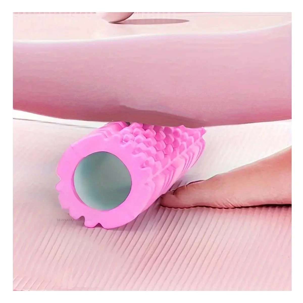 PACK4 RUEDA FITNESS ROLLER ROSADO PERFECTA PARA USO SEGURO Y LIBERAR TENSION Y+REGALO STICKER - 3
