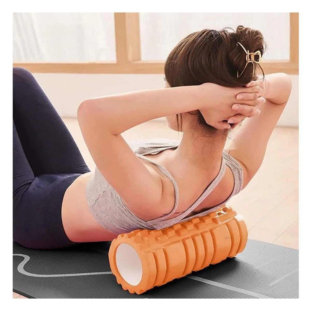PACK6 CILINDRO ROLLER NARANJA PARA ENTRENAMIENTO SEGURO Y RECUPERACION Y+PAPEL REGALO - 2