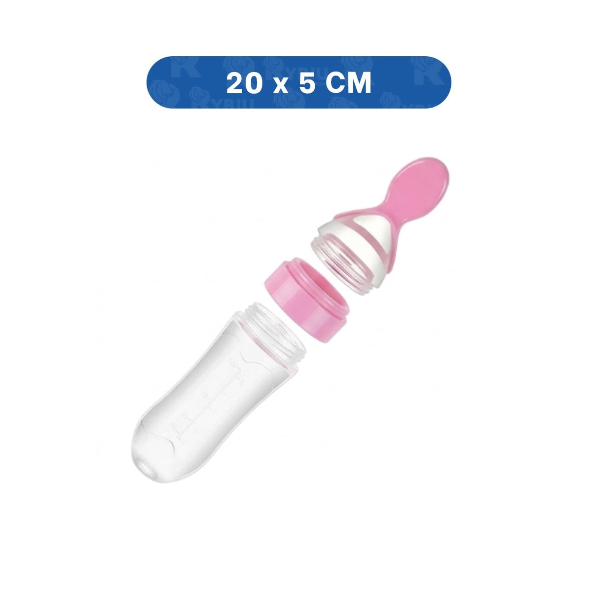 PACK6 BIBERON CON CUCHARA PARA LACTANTES Y NIÑOS PEQUEÑOS ROSADO - 4