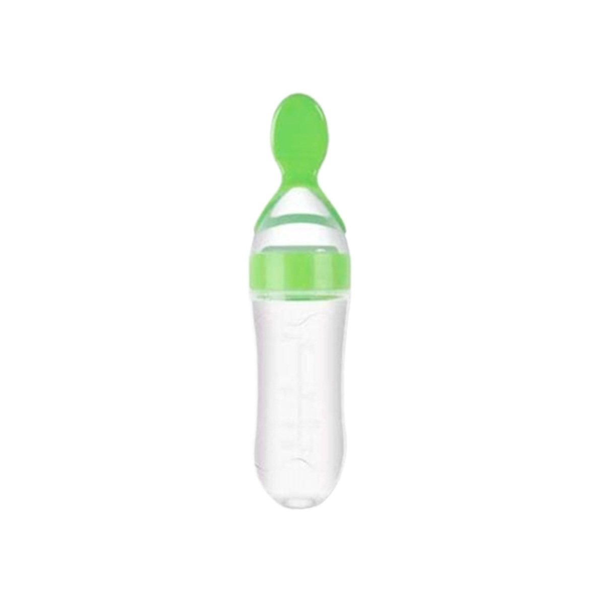 CHUPO CON CUCHARA PARA LACTANTES Y NIÑOS PEQUEÑOS VERDE Y+PAPEL REGALO - 1