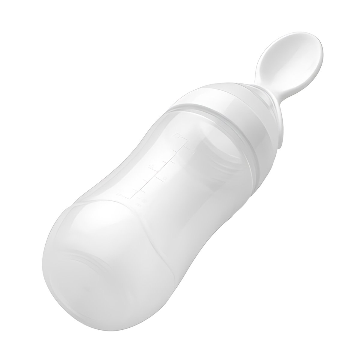 PACK4 TETERO CON CUCHARA CON DISEÑO ERGONOMICO Y RESISTENTE BLANCO Y+PAPEL REGALO - 3