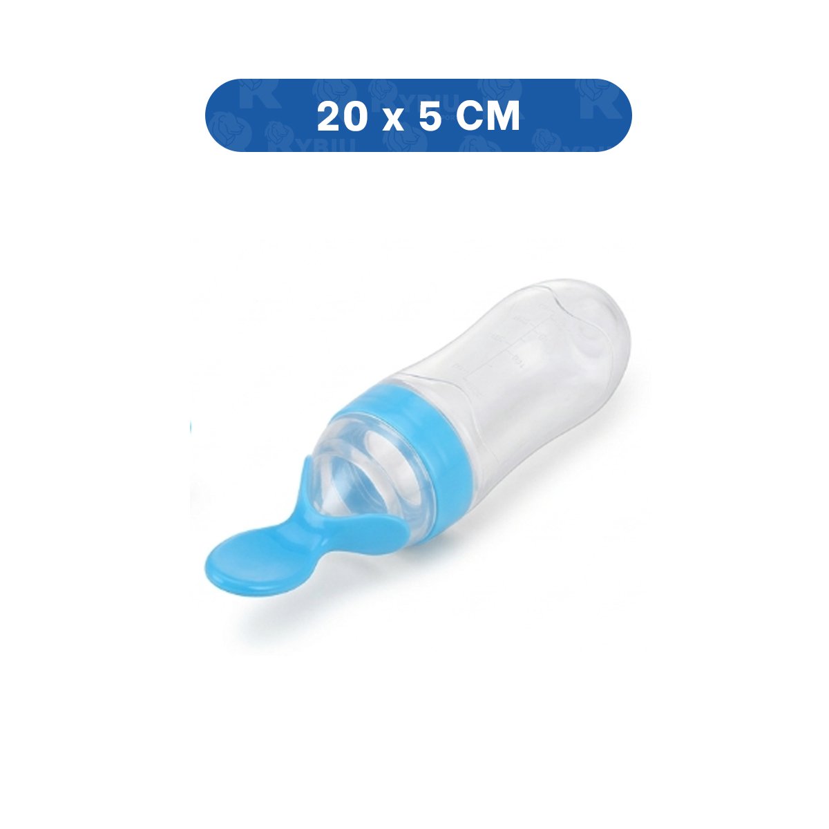 CHUPO CON CUCHARA PARA LACTANTES Y NIÑOS PEQUEÑOS CELESTE Y+PAPEL REGALO - 4