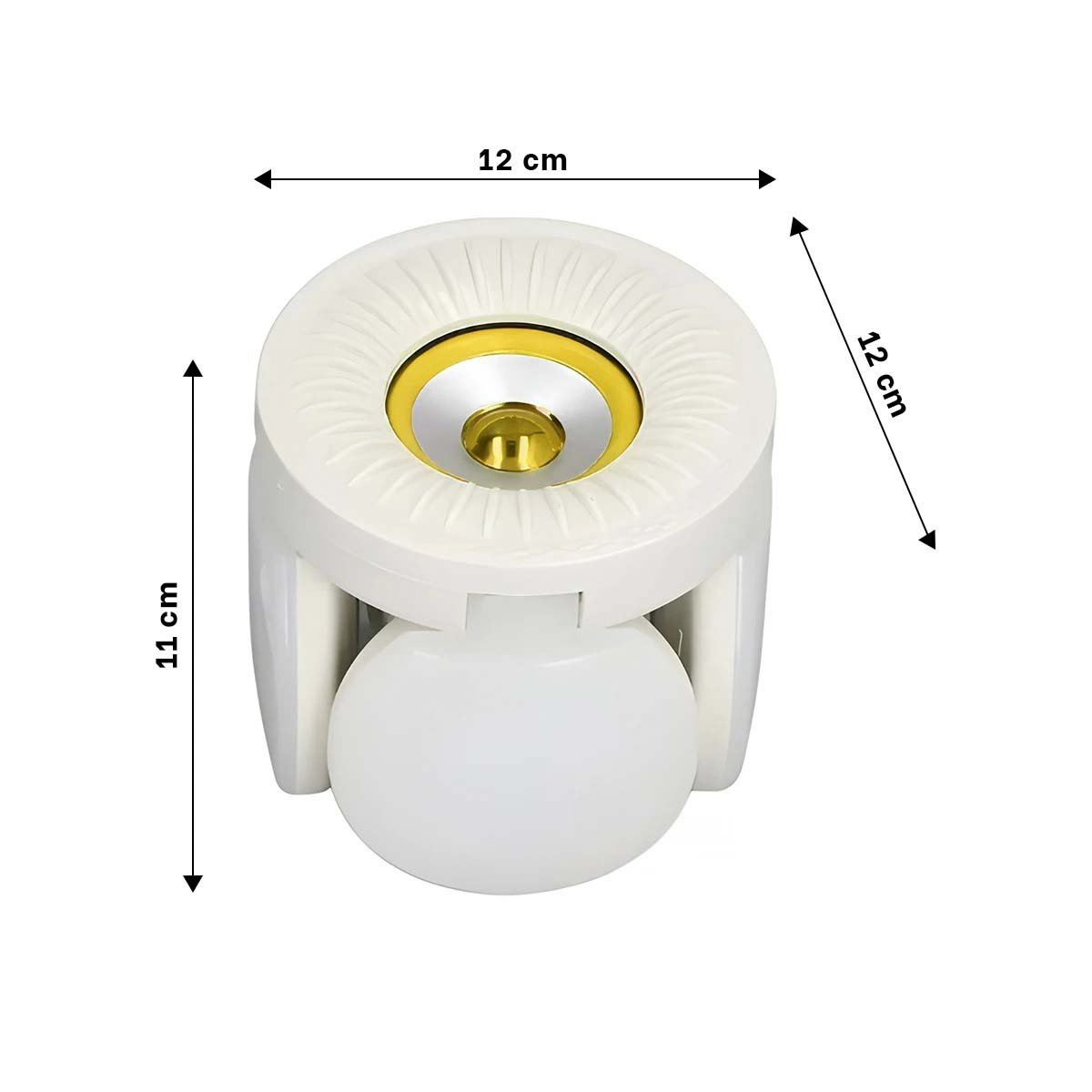 PACK2 CABEZAL LUMINOSO 4 HELICES AMARILLO CON DISENO MODERNO ACTUAL Y+REGALO STICKER - 4