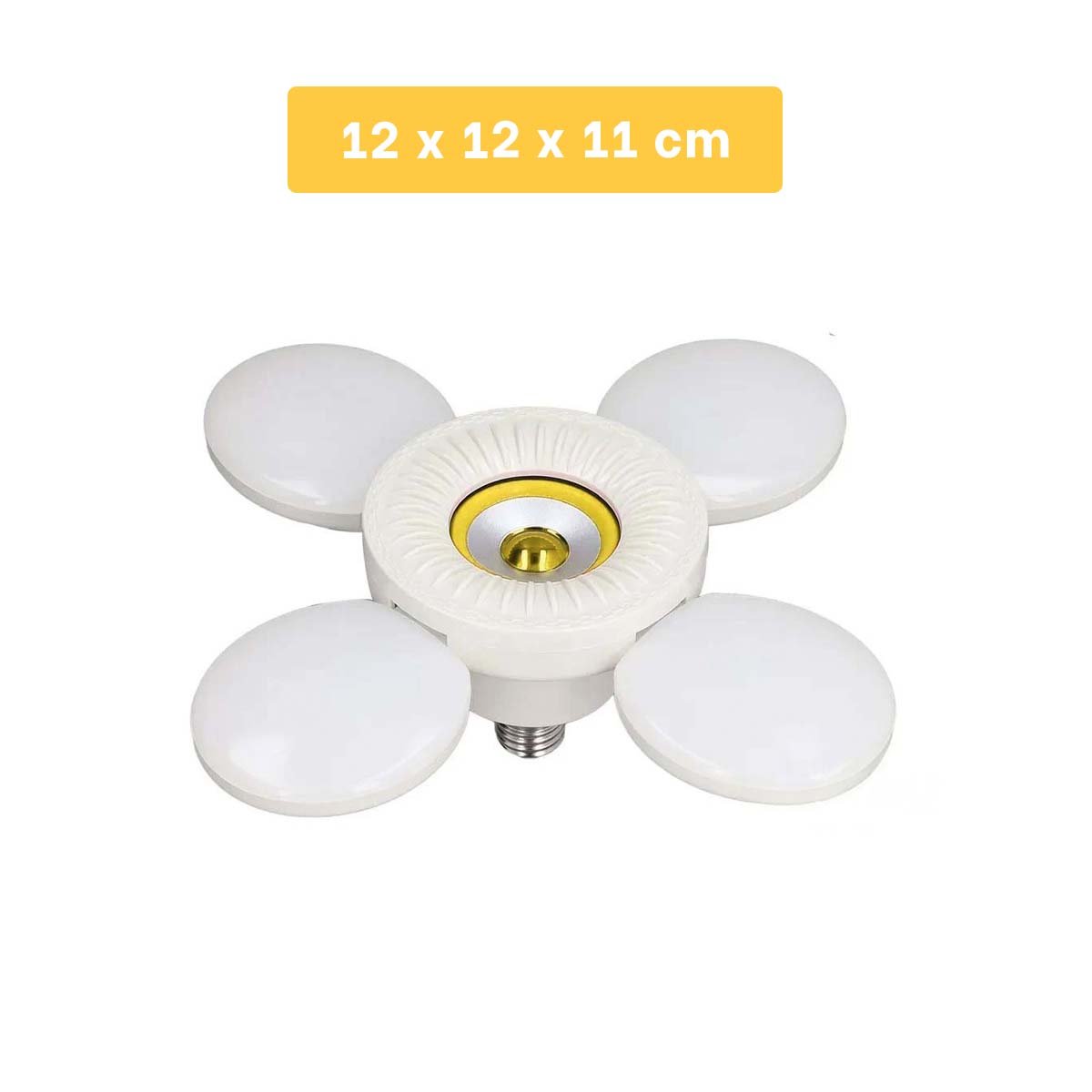 PACK4 CABEZAL AJUSTABLE AMARILLO DE 4 HELICES PARA HOGAR MODERNO Y+REGALO STICKER - 4