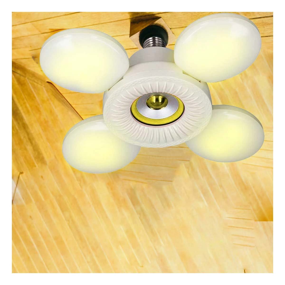 ARTEFACTO LUMINOSO 4 HELICES AMARILLO CON COBERTURA EXTENDIDA UNIFORME Y+LIGAS REGALO - 1