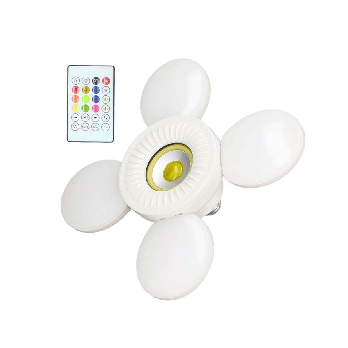 ARTEFACTO LUMINOSO 4 HELICES AMARILLO CON COBERTURA EXTENDIDA UNIFORME Y+LIGAS REGALO - 3