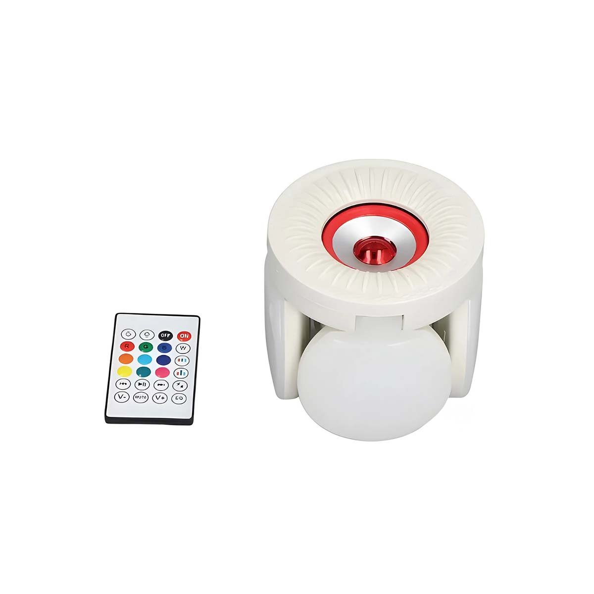 PACK4 CABEZAL MODERNO 4 HELICES ROJO PARA ILUMINACION INTERIOR AMPLIA Y+PAPEL REGALO - 3