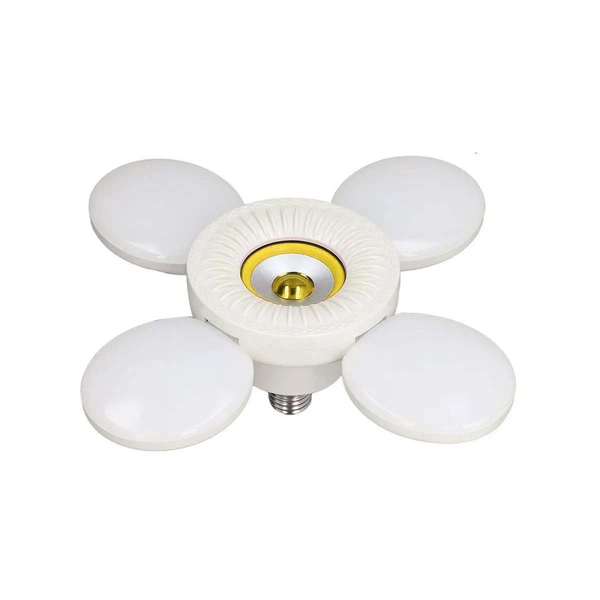 PACK4 CABEZAL MODERNO 4 HELICES AMARILLO PARA ILUMINACION INTERIOR AMPLIA Y+PAPEL REGALO - 3