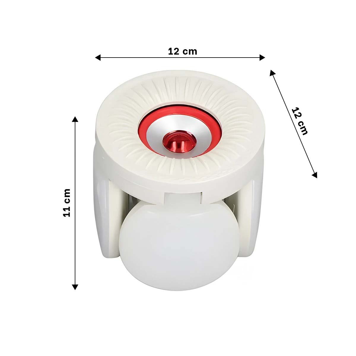 PACK6 CENTRO LED ROJO DE 4 HELICES PARA ESPACIO RESIDENCIAL MODERNO Y+REGALO STICKER - 4