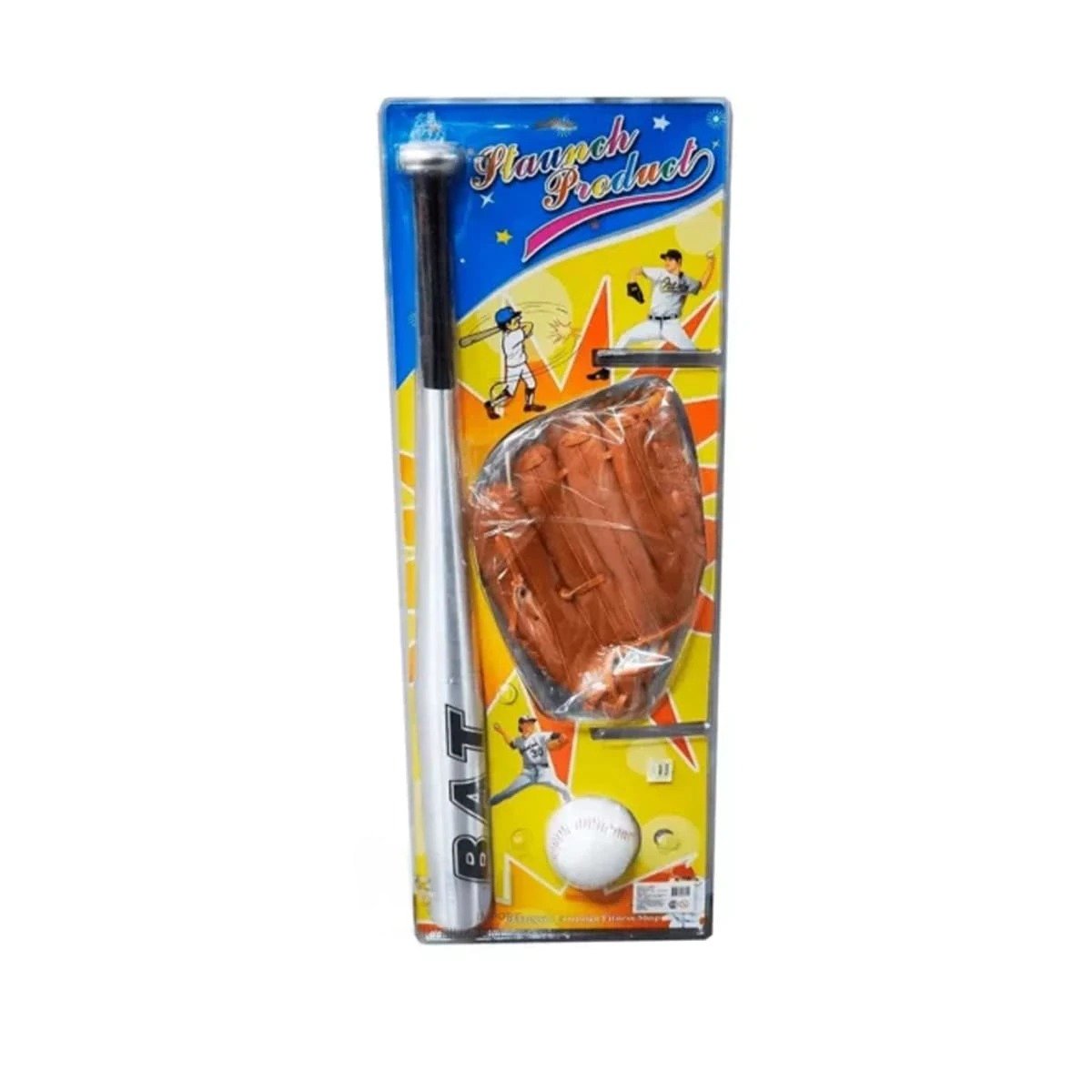 PACK2 JUEGO DE BEISBOL INFANTIL CON BATE GUANTE Y PELOTA PARA PATIO Y+REGALO STICKER - 2