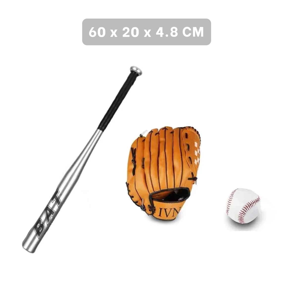 PACK2 COMBO DE BEISBOL BASICO CON BATE GUANTE Y PELOTA PARA PRINCIPIANTES Y+PAPEL REGALO - 4